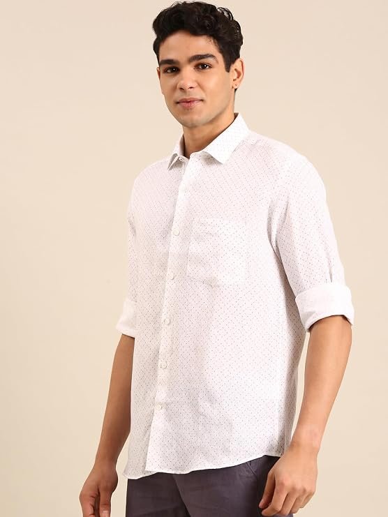 Linen Club Men's Pure Linen Casual Shirt