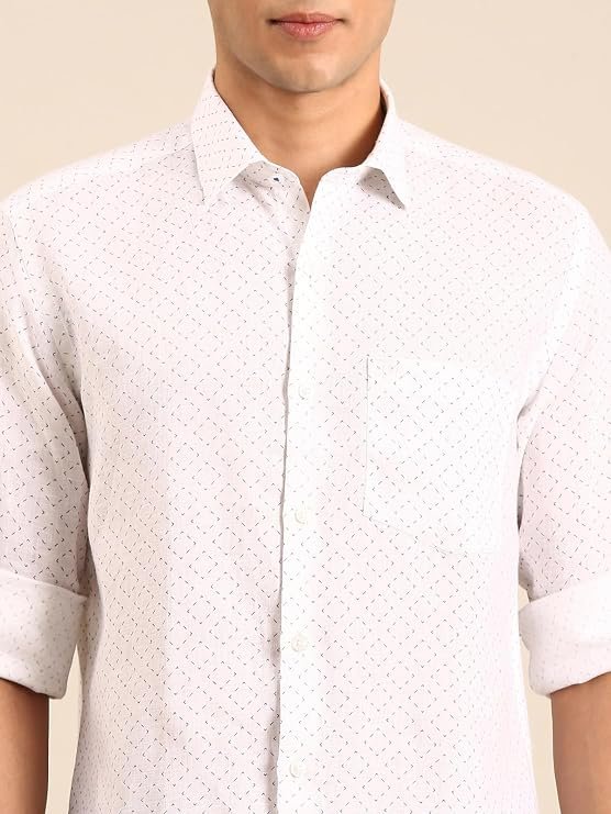 Linen Club Men's Pure Linen Casual Shirt