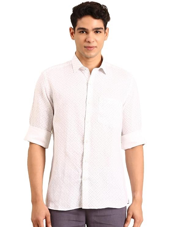 Linen Club Men's Pure Linen Casual Shirt
