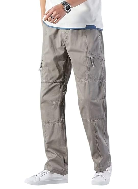 Casual Cotton Cargo Trousers