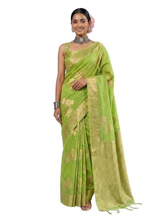 Green Art Silk Banarasi Saree