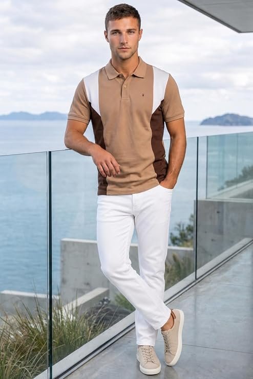 Louis Philippe Block Polo Tshirt