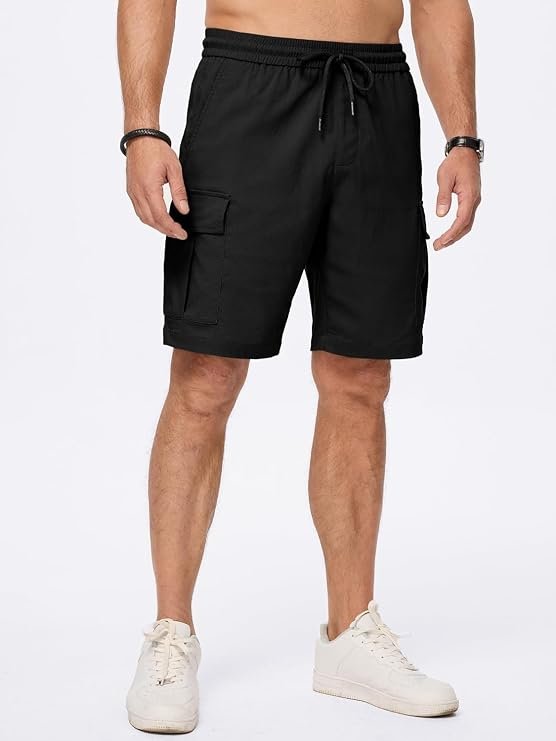 Vogaan Men’s Cotton Blend Cargo Shorts